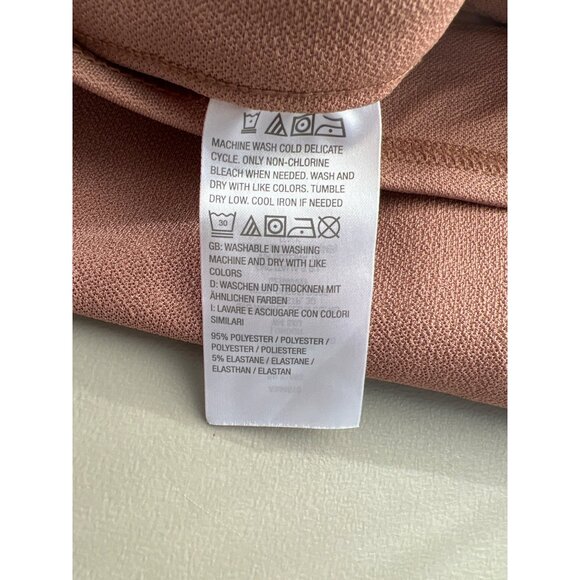 Isaac Mizrahi Live Regular Pebble Knit Wide Leg Pants Womens 3X Brown Sugar NEW - Picture 6 of 7